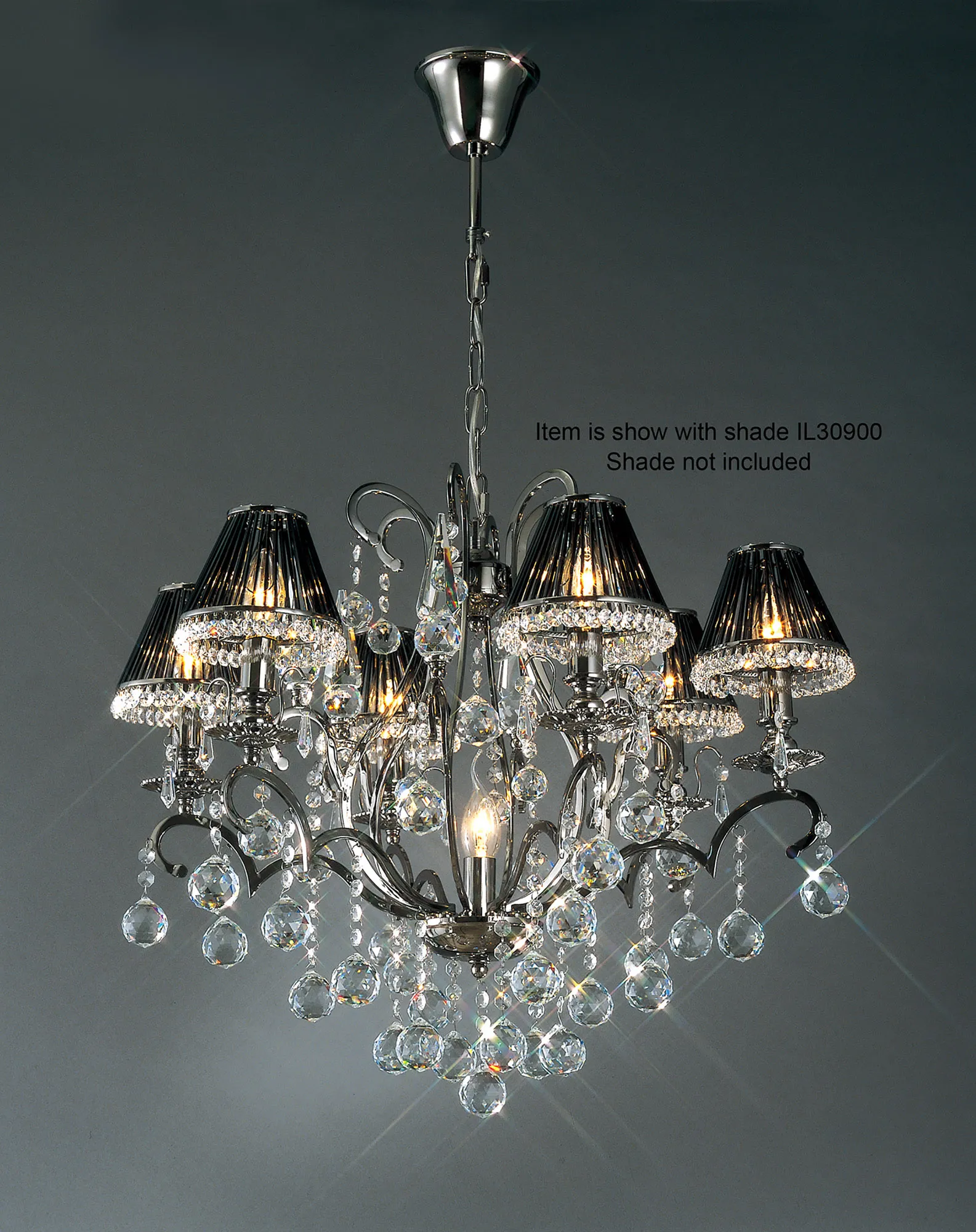 Pescara Crystal Ceiling Lights Diyas Multi Arm Crystal Fittings